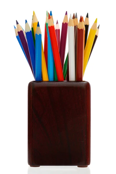 Pencils in cup — Stock Photo, Image