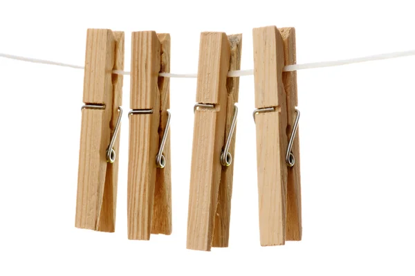 Wooden Clothespins Stock Photo - Download Image Now - Clothespin, Wood -  Material, Cut Out - iStock