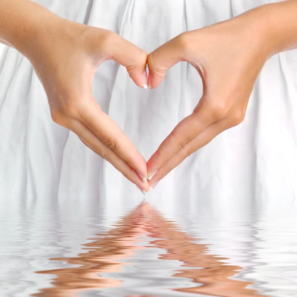 Heart with reflection — Stock Photo, Image