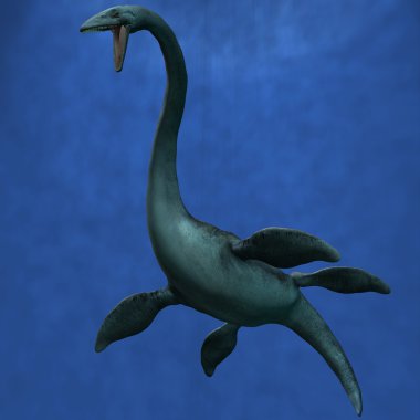 Elasmosaurus - 3D Dinosaur clipart