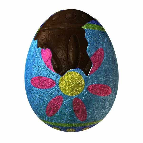 Paskalya yortusu yumurta çikolata — Stok fotoğraf