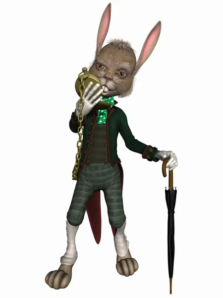 卡通复活节兔子 — 图库照片