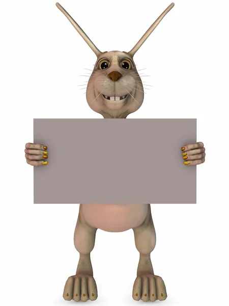 Toon velikonoční králík — Stock fotografie