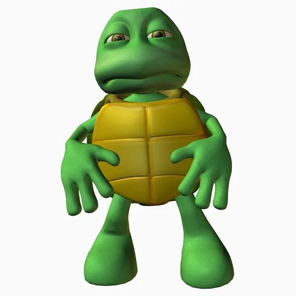 Мальчик-черепаха — стоковое фото