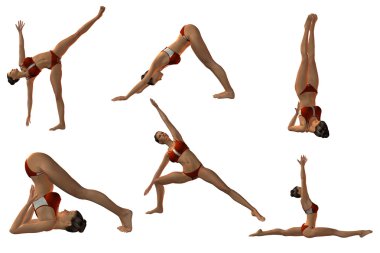 seksi yoga poses