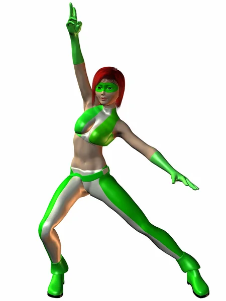3D Toon фигура - гамма девушка — стоковое фото