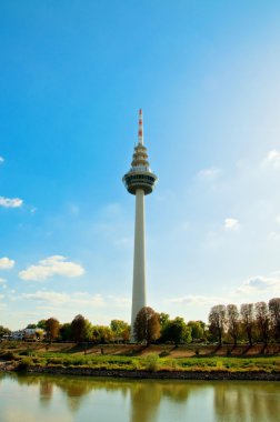 Telecommunication tower in Mannheim clipart