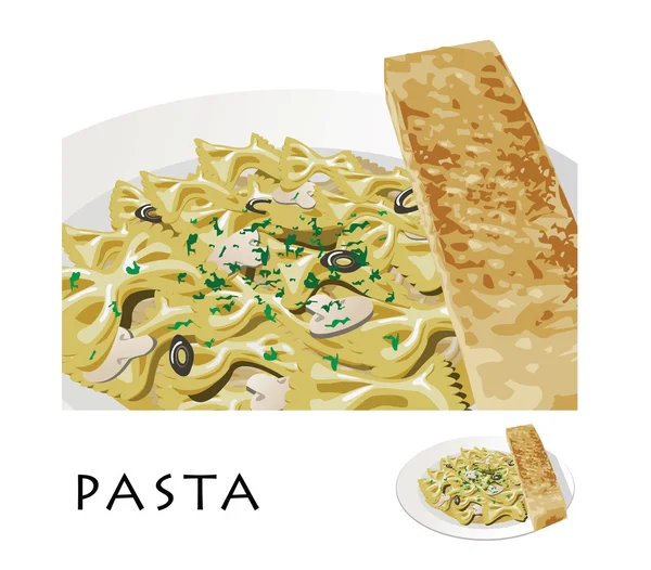 Pasta food — Stock Vector