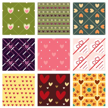 Lovely patterns clipart