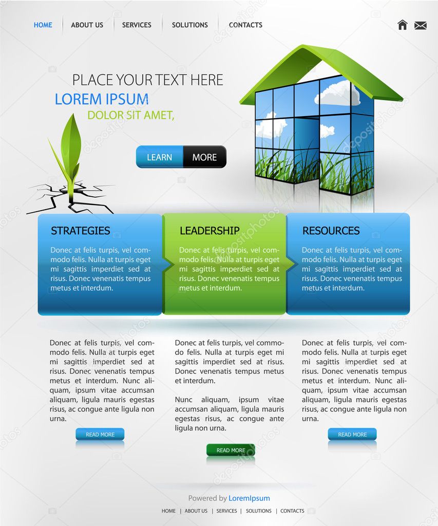 Web design template