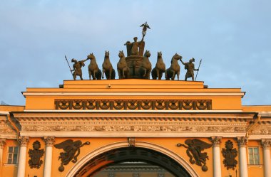 Arch of Triumph in St. Petersbu clipart