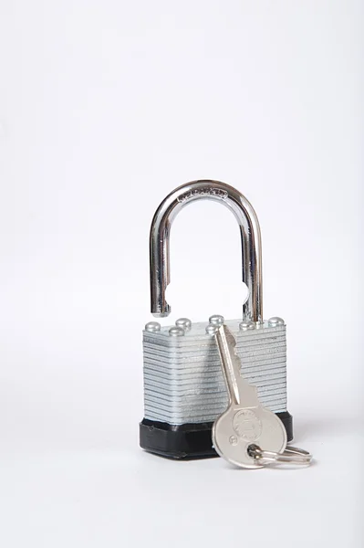 stock image Padlock and key