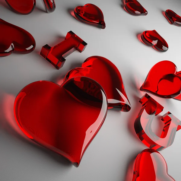 Loving heart red — Stock Photo, Image