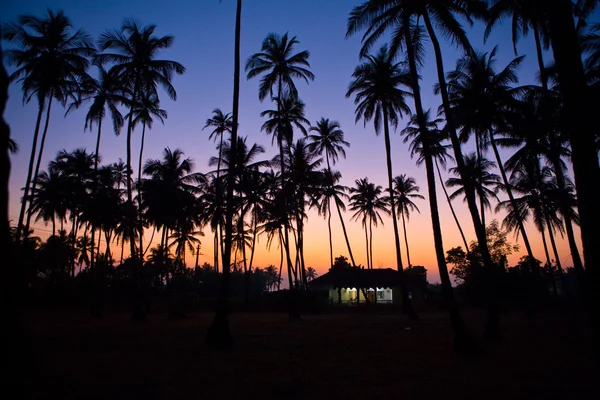 Goa Sonnenuntergang lizenzfreie Stockfotos
