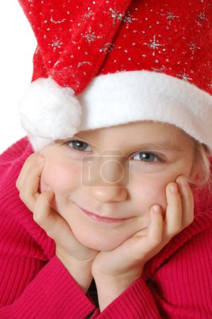 Mignon petit sourire Santa girl 