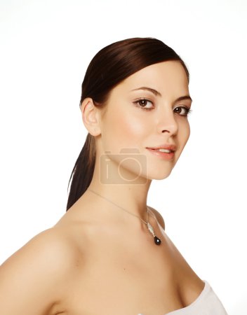 Portrait de charme jeune belle femme 