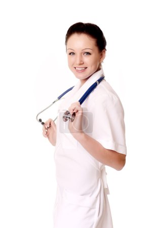 Médecin souriant 