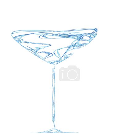 Verre à vin stylisé pour défaut 