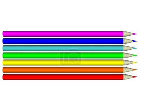 Une image. Set de stylo couleur 3d 33 