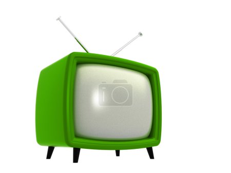 Vieille TV 3D 