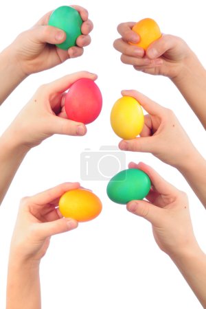 Mains et oeufs de Pâques 