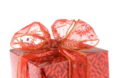 Boîte cadeau gros plan 