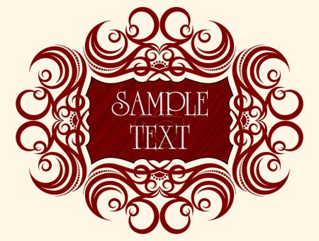 Cadre textuel abstrait .