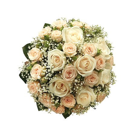 Bouquet de mariage isolé sur blanc 