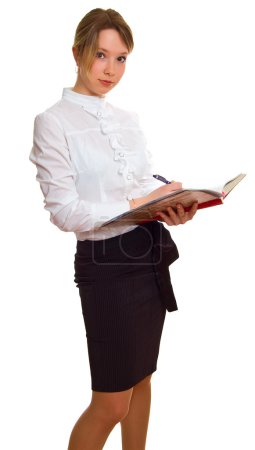 Jeune professeur avec un livre 