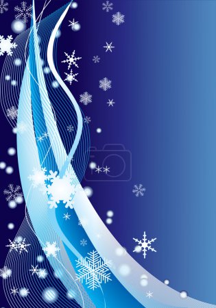 Fond d'hiver vectoriel 