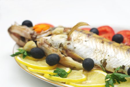 Poisson cuit au four 