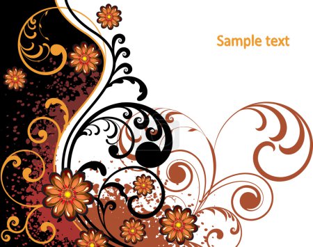 fond floral abstrait