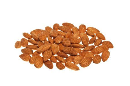 Pile d'amandes isolées 