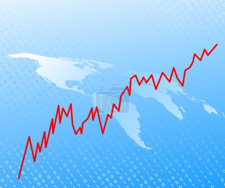 Concept de stock - monde et information 