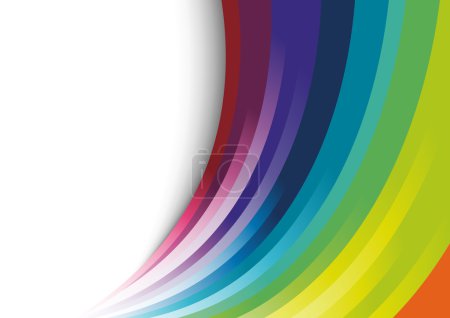Résumé demi-ton arc-en-ciel fond 