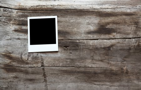 Photo sur fond en bois 