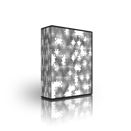 Modèle de boîte de puzzle vierge 