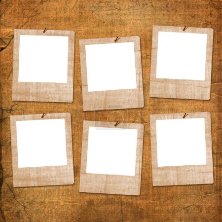 Six diapositives grunge de vieux papiers sur le 