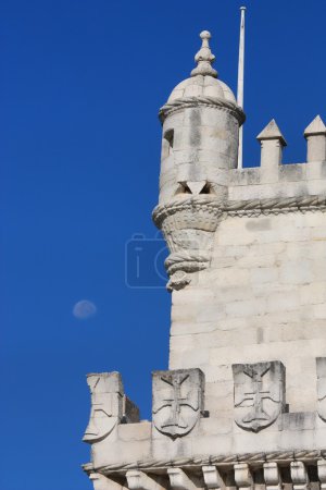 Détail de belem tower, lisbon, portuga 