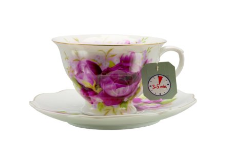 tasse de thé isolé sur blanc