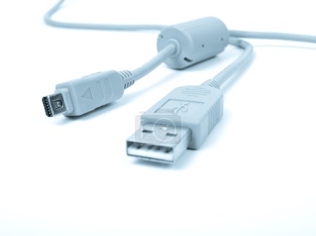Câble USB en ton bleu 