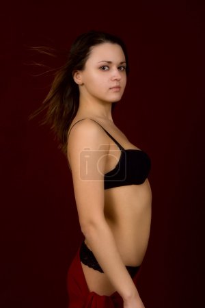 Portrait de la jeune fille sexuelle 