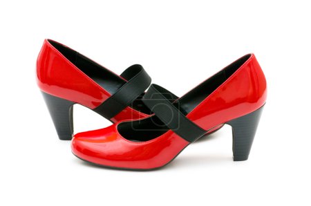 Chaussures femme isolées sur le blanc 