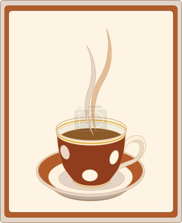 Rétro tasse de café 