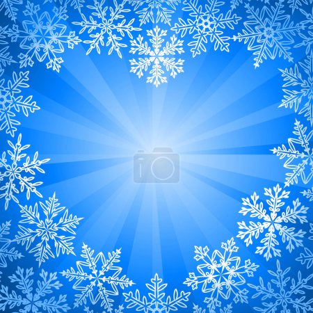 Cadre de neige en forme de coeur 