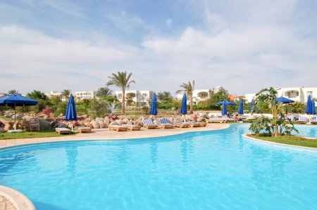 Piscine à l'hôtel popuar 
