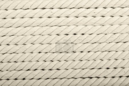 Corde enroulée blanche 