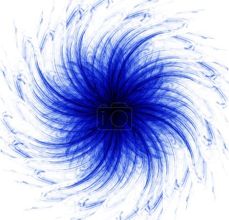 Fond fractal abstrait sur blanc 