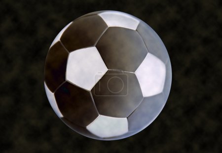 Ballon de football en plastique .