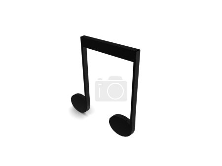 Note musicale noire 